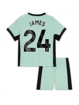 Otroški Nogometna dresi replika Chelsea Reece James #24 Tretji 2023-24 Kratek rokav (+ hlače)
